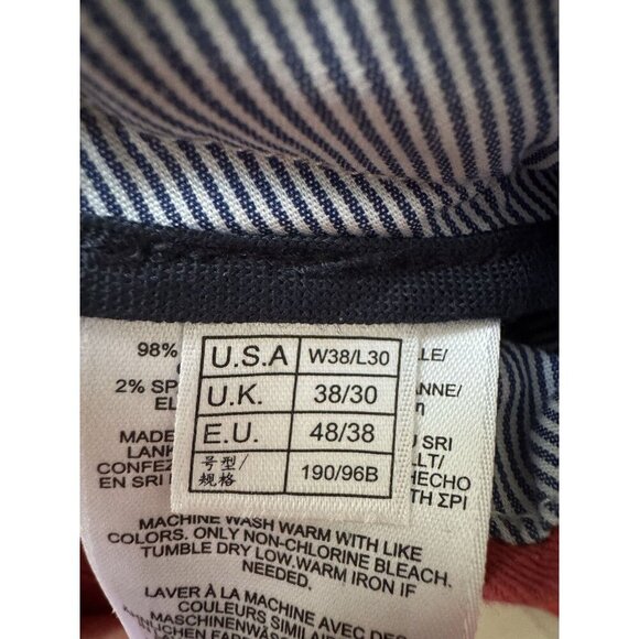 Brooks Brothers Pants Men 36 X 29.5 Coral Clark Fit Chino Stretch Flat Front - Picture 7 of 10